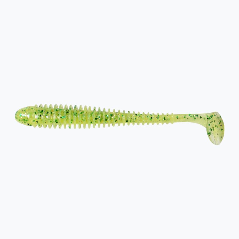 Keitech Swing Impact 8 pezzi chartreuse lime shad esca in gomma