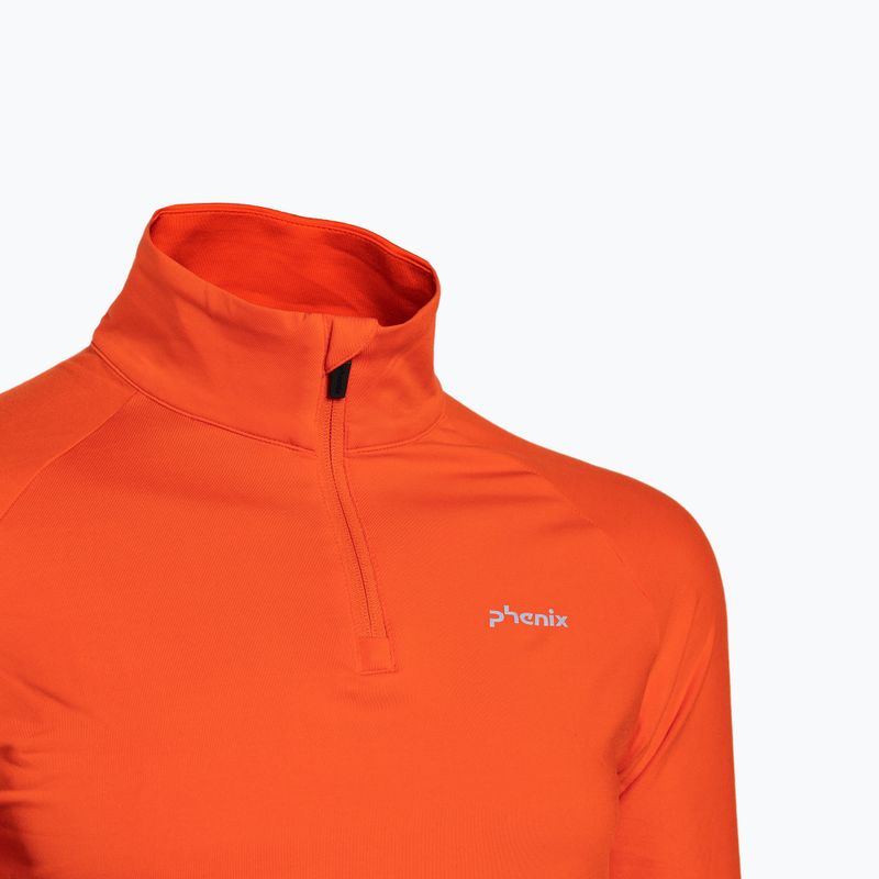 Felpa Phenix Twinpeaks 1/2 Zip arancione da uomo 3