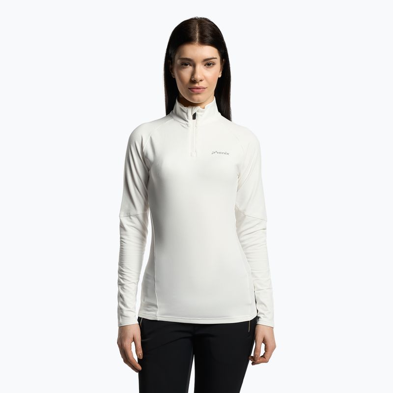 Felpa donna Phenix Twinpeaks 1/2 Zip bianco