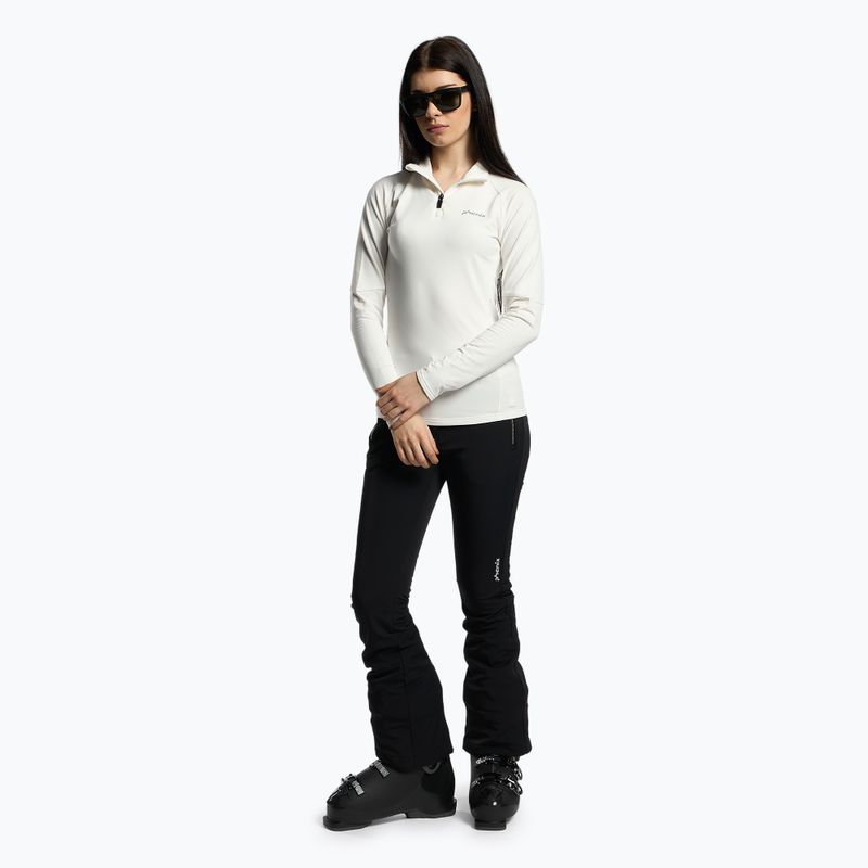 Felpa donna Phenix Twinpeaks 1/2 Zip bianco 2