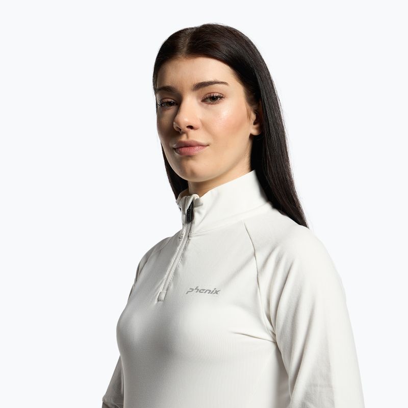 Felpa donna Phenix Twinpeaks 1/2 Zip bianco 4