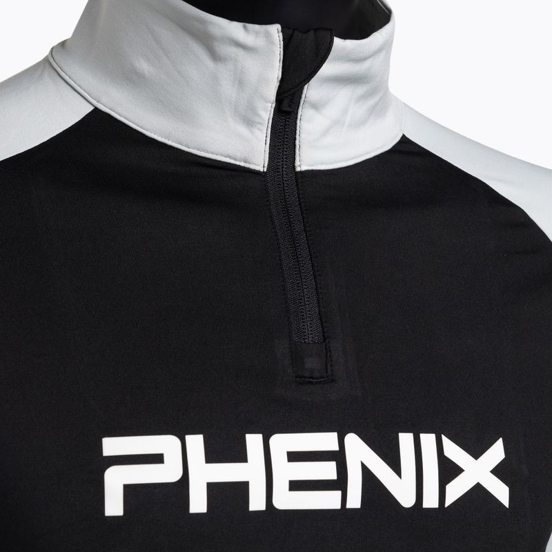 Felpa da uomo Phenix Retro70 1/2 Zip nero 3