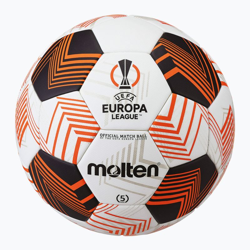 Molten football F5U5000-34 Fifa UEFA Europa League 23/24 bianco/arancio taglia 5