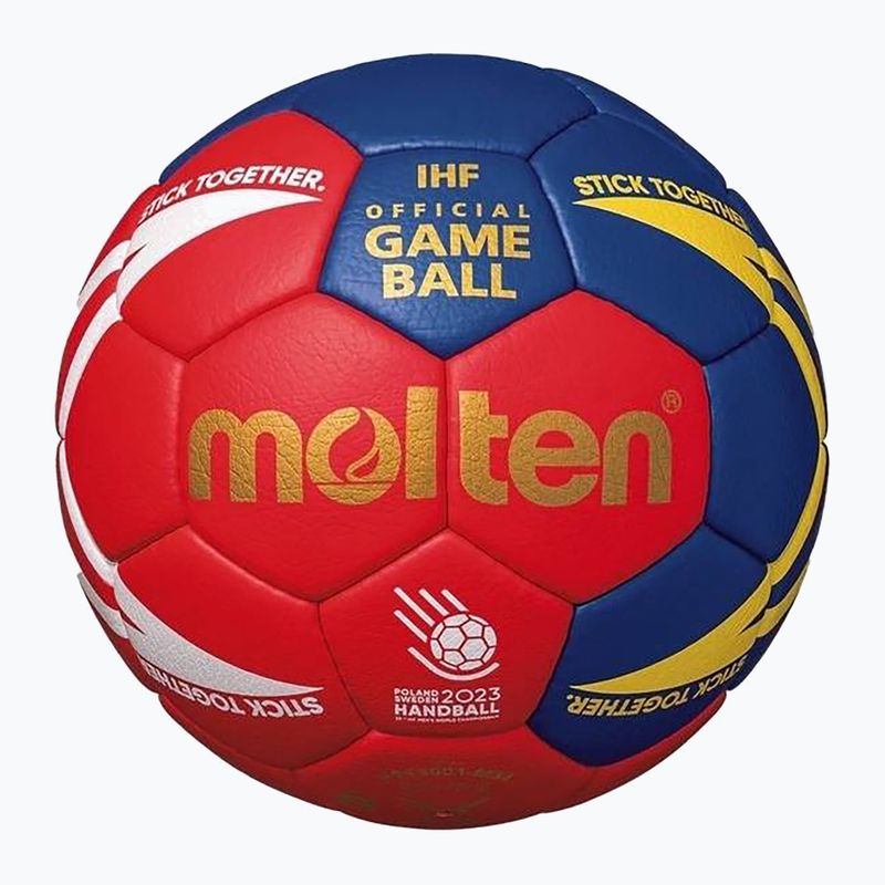 Pallamano Molten H3X5001-M3Z bianco/blu misura 3 4