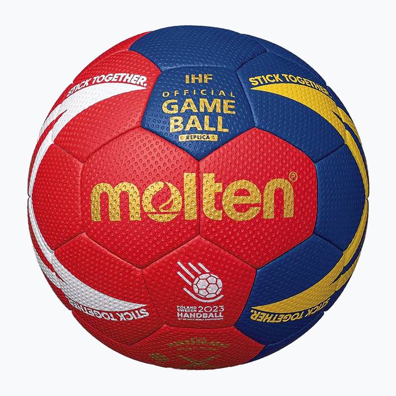 Pallamano Molten H2X3350-M3Z rosso/blu misura 2 5