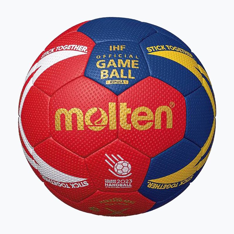 Pallamano Molten H1X3350-M3Z rosso/blu misura 1 5