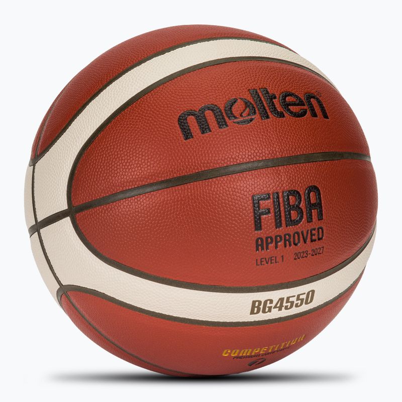 Pallacanestro Molten B7G4550 FIBA marrone taglia 7 2