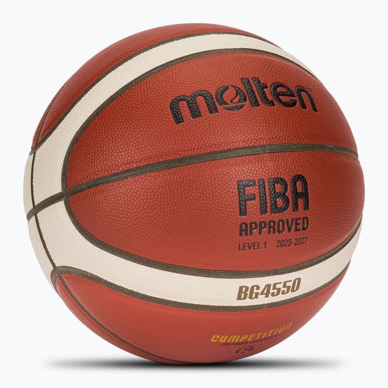 Pallacanestro Molten B6G4550 FIBA marrone taglia 6 2