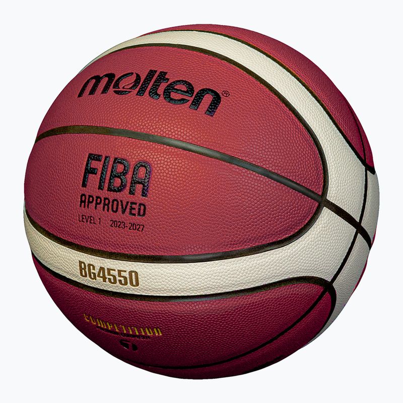 Pallacanestro Molten B7G4050 FIBA marrone taglia 7 2