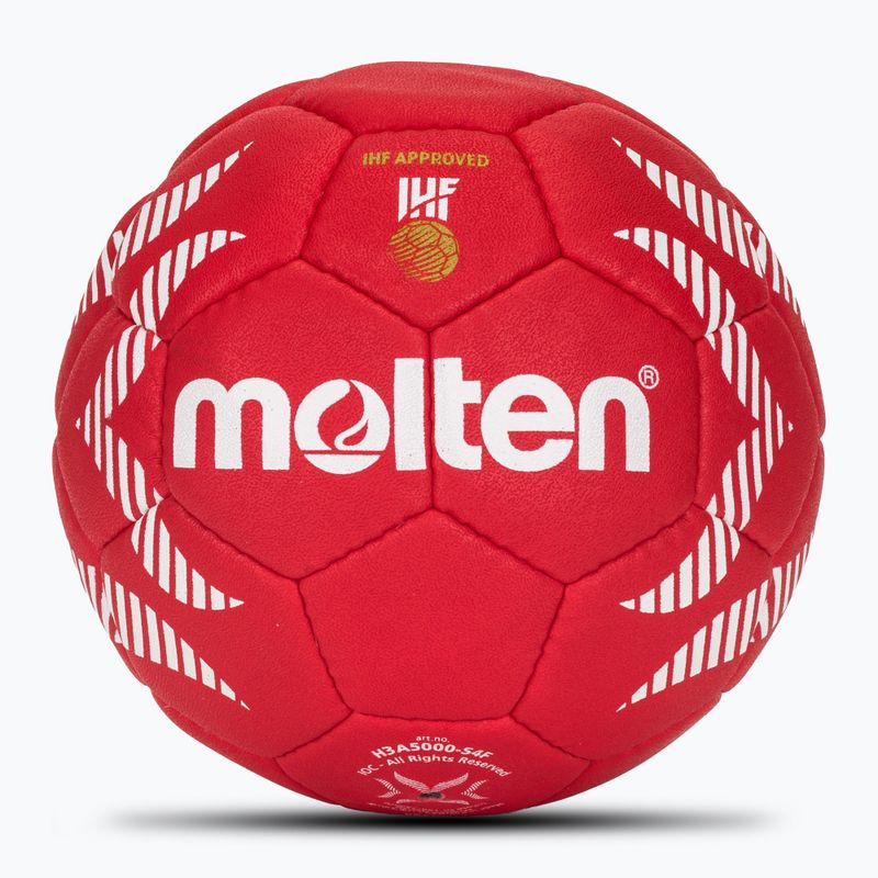 Pallamano Molten H3A5000-S4F IHF OFFICIAL BALL PARIS 2024 rosso taglia 3