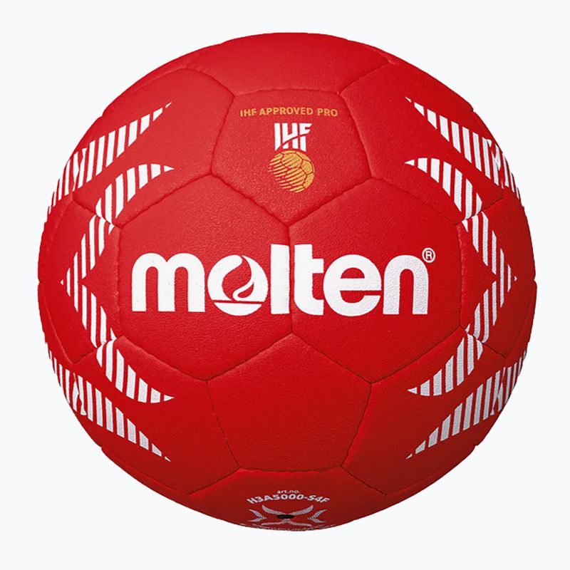 Pallamano Molten H3A5000-S4F IHF OFFICIAL BALL PARIS 2024 rosso taglia 3 2
