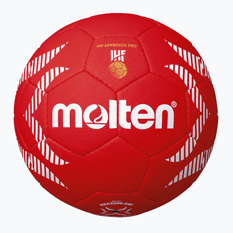 Pallamano Molten H2A5000-S4F IHF OFFICIAL BALL PARIS 2024 rosso taglia 2 2