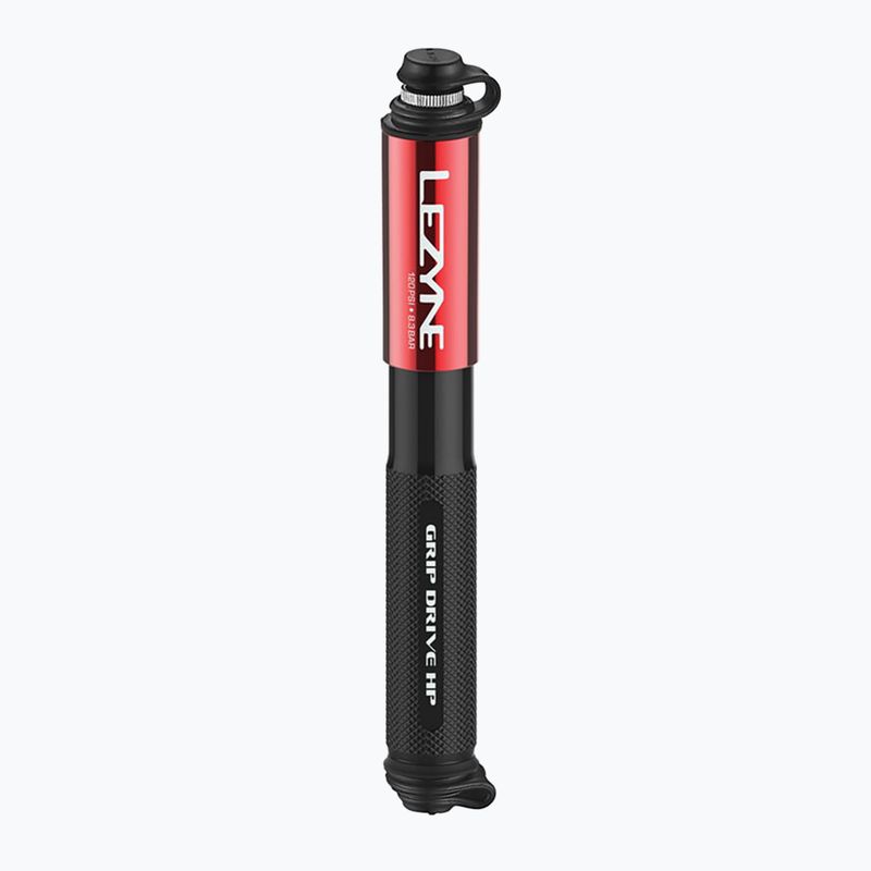 Pompa per bicicletta Lezyne Grip Drive HP S ABS FLEX 120psi rosso