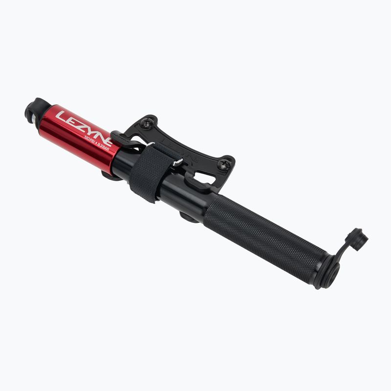 Pompa da bicicletta Lezyne Grip Drive HP M ABS FLEX 120psi rosso