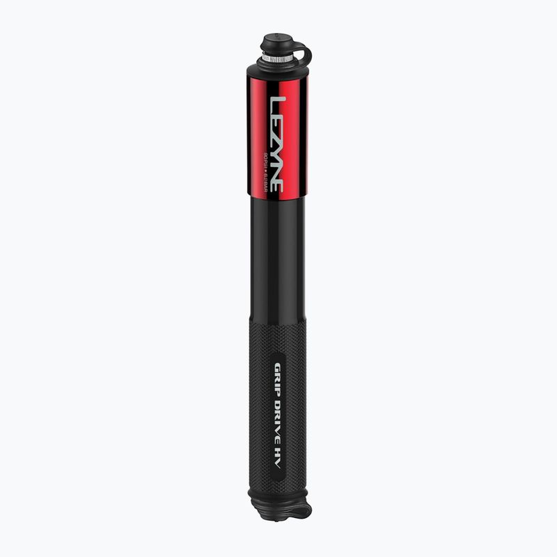 Pompa per bicicletta Lezyne Grip Drive HV M ABS FLEX 90psi rosso