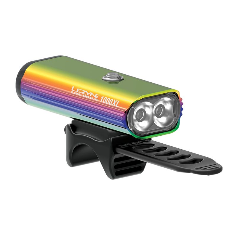 Lezyne Led Lite Drive 1000XL USB luce anteriore per bicicletta neon metallizzato 7