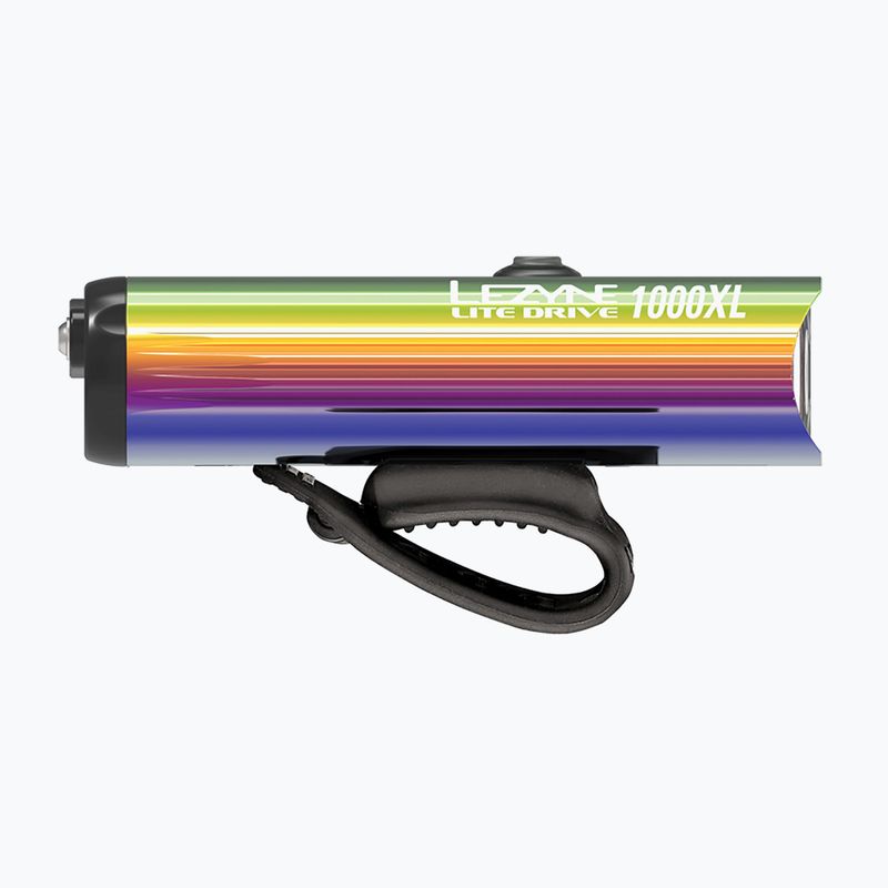 Lezyne Led Lite Drive 1000XL USB luce anteriore per bicicletta neon metallizzato 8