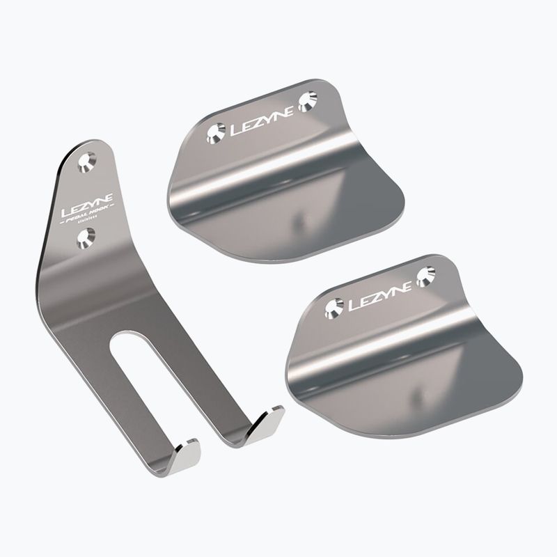 Gancio per pedali Lezyne in acciaio inox Gancio da parete per biciclette in argento