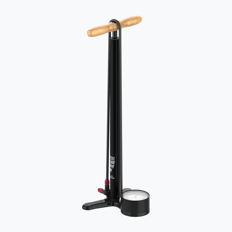 Pompa da bicicletta Lezyne Steel HV Floor Drive 3.5 100psi nero piatto