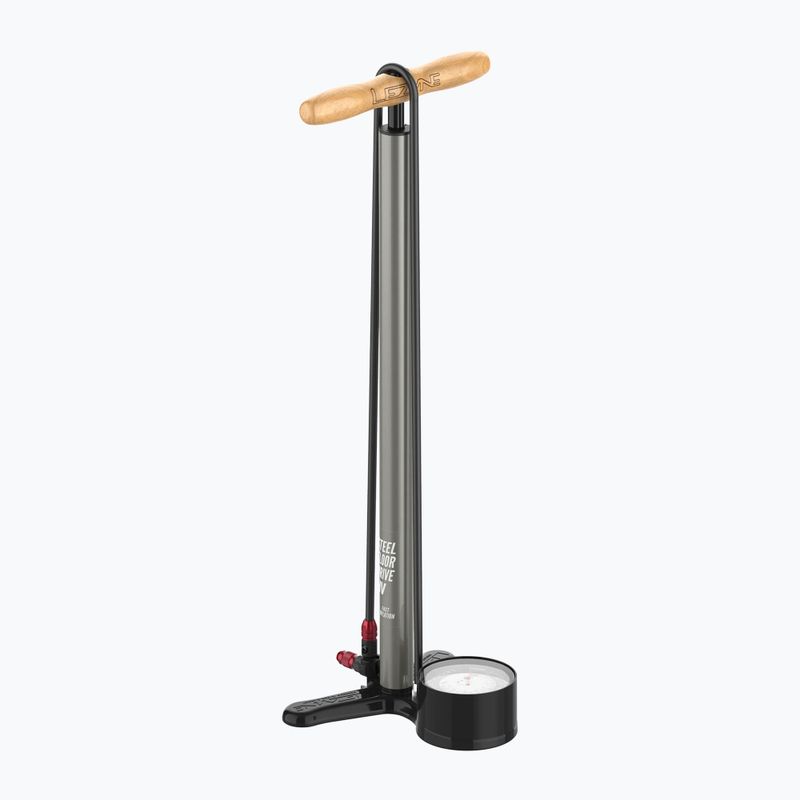 Pompa da bicicletta Lezyne Steel HV Floor Drive 3.5 100psi nero piatto 2