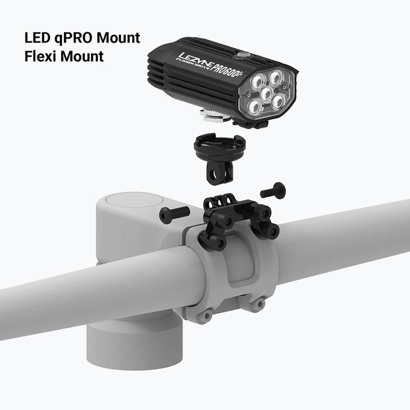 Supporto per bicicletta Lezyne Flexi Stem Mount satin black 7