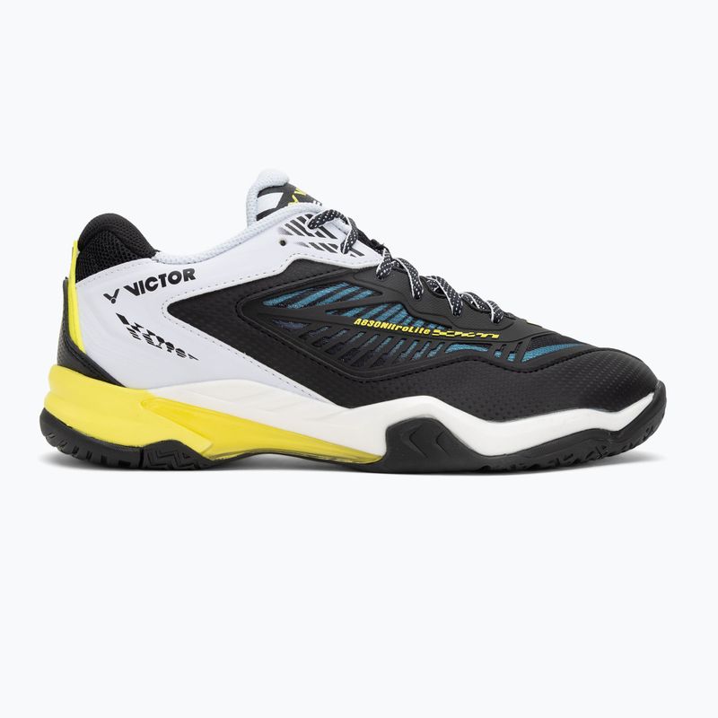 Scarpe da badminton da uomo VICTOR A830NitroLite CA antracite/bianco brillante 2