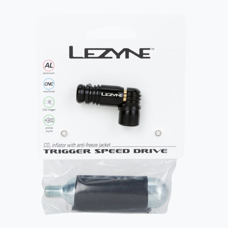 Pompa per bicicletta Lezyne Trigger Speed Drive CO2 nera