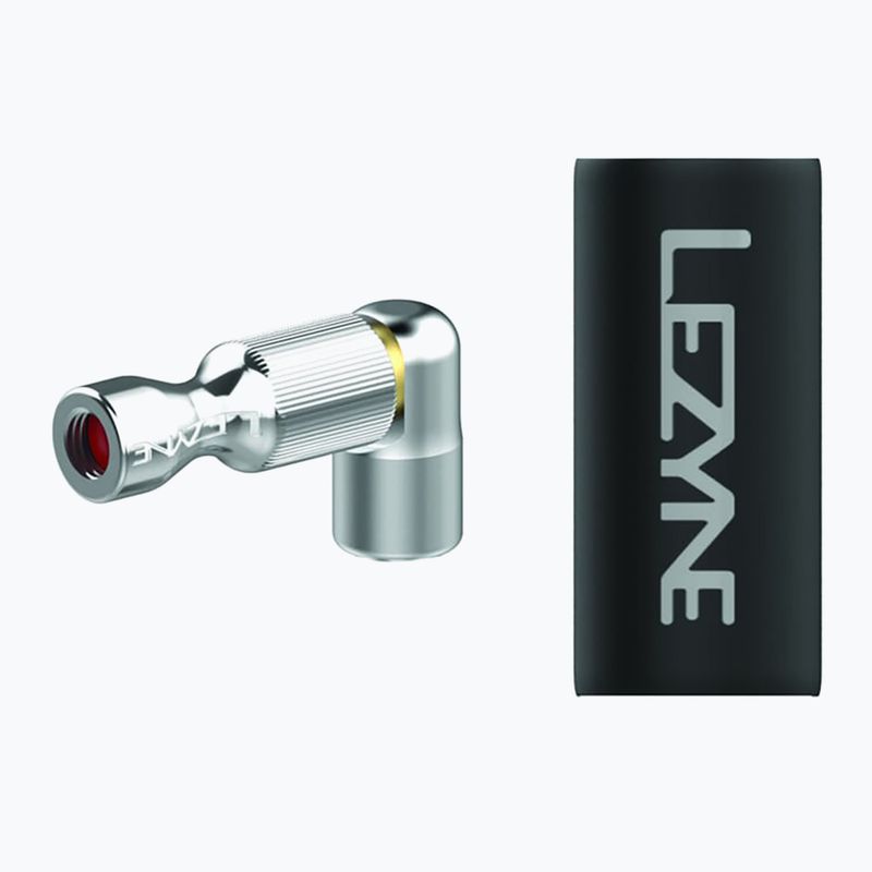 Pompa per bicicletta Lezyne Trigger Drive Co2 solo testa argento lucido