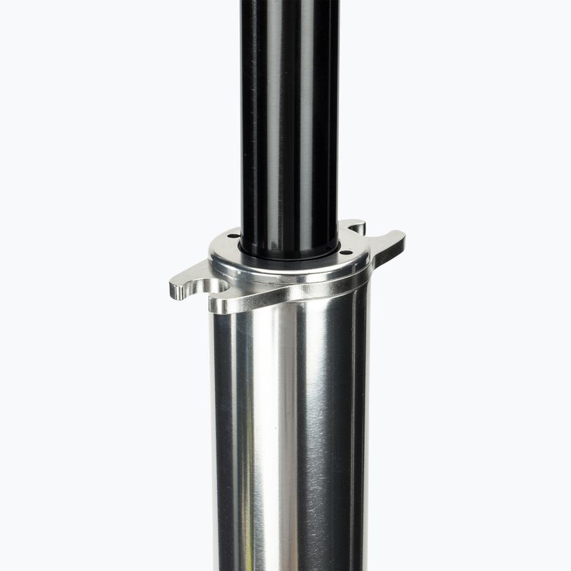 Pompa da bicicletta Lezyne CNC Floor Drive 3.5 argento lucido 4