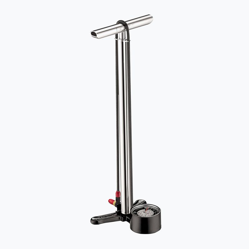 Pompa da bicicletta Lezyne CNC Floor Drive 3.5 argento lucido 6