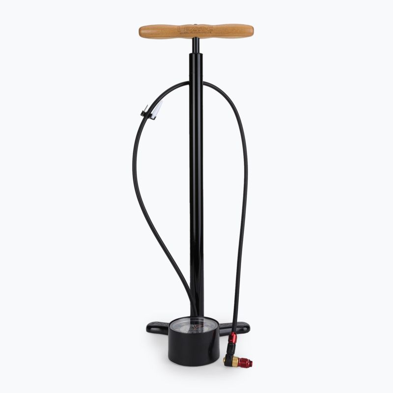 Pompa per bicicletta Lezyne Steel Floor Drive 3.5 nero lucido
