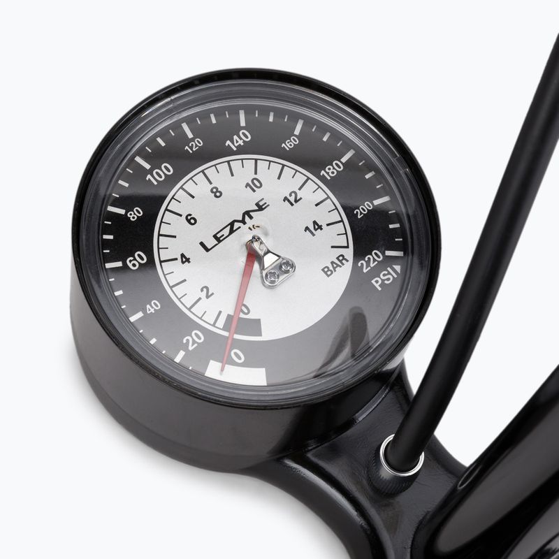 Pompa per bicicletta Lezyne Steel Floor Drive 3.5 nero lucido 3