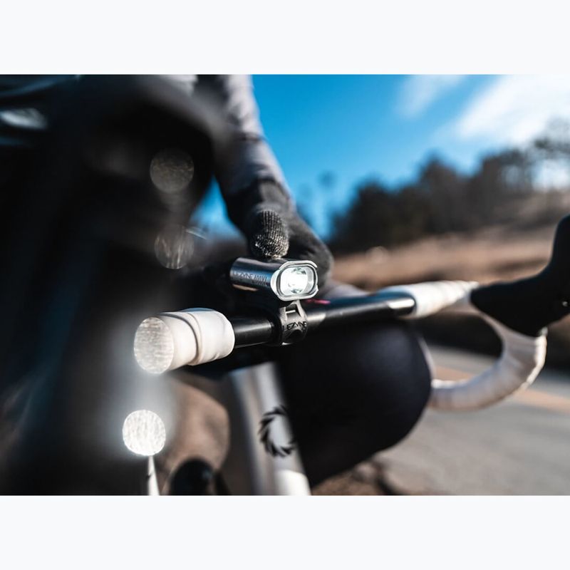 Lezyne Mini Drive 400XL Lampada per bicicletta anteriore argento lucido 3
