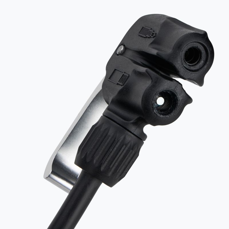 Lezyne Macro Floor DV Pompa per bicicletta a doppia valvola 220psi argento 5