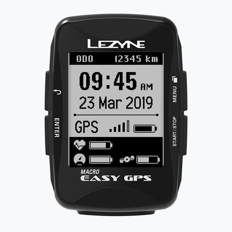 Lezyne Macro Easy GPS contabiciclette nero 2