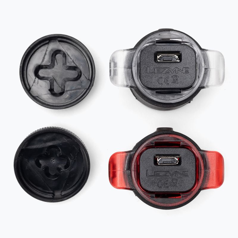 Set di luci per bicicletta Lezyne LED FEMTO Drive RIVE USB nero 3