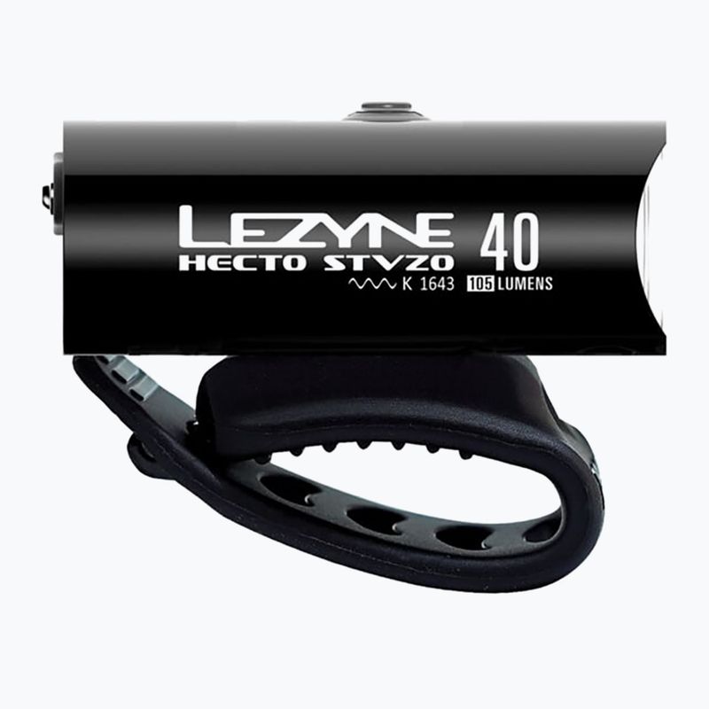 Lezyne Hecto Drive Stvzo 40 Fanale anteriore nero lucido per bicicletta 2