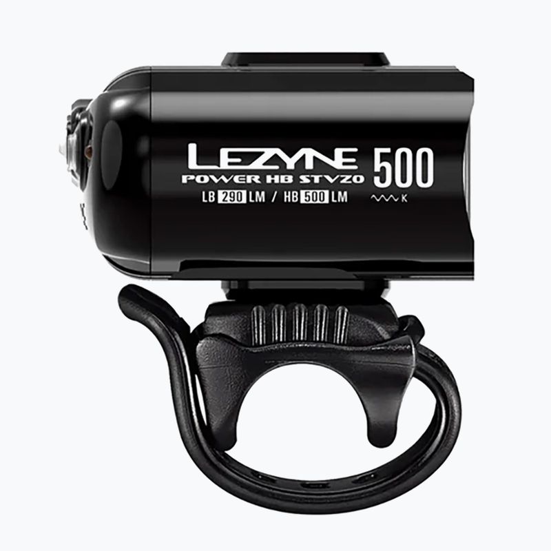 Lezyne Power HB Drive Stvzo 500 Caricato luce anteriore per bicicletta nera 3