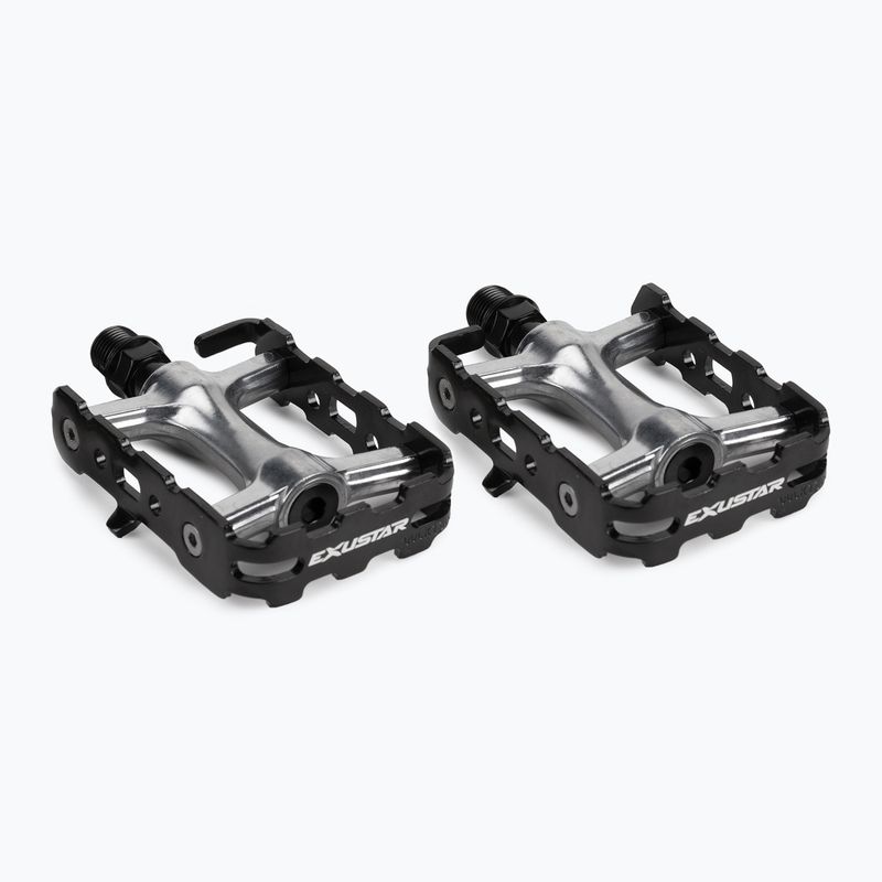 Pedali per bicicletta Exustar PM941 in alluminio nero