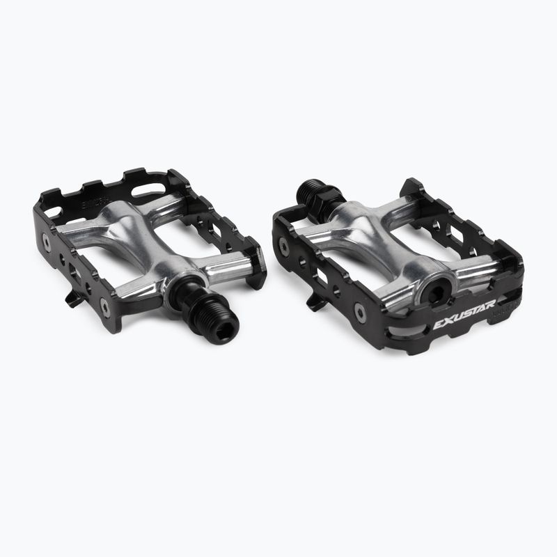 Pedali per bicicletta Exustar PM941 in alluminio nero 2