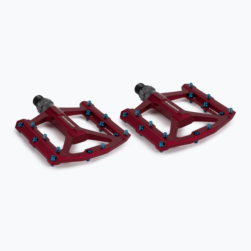 Pedali da bicicletta Exustar PB557 rossi 2