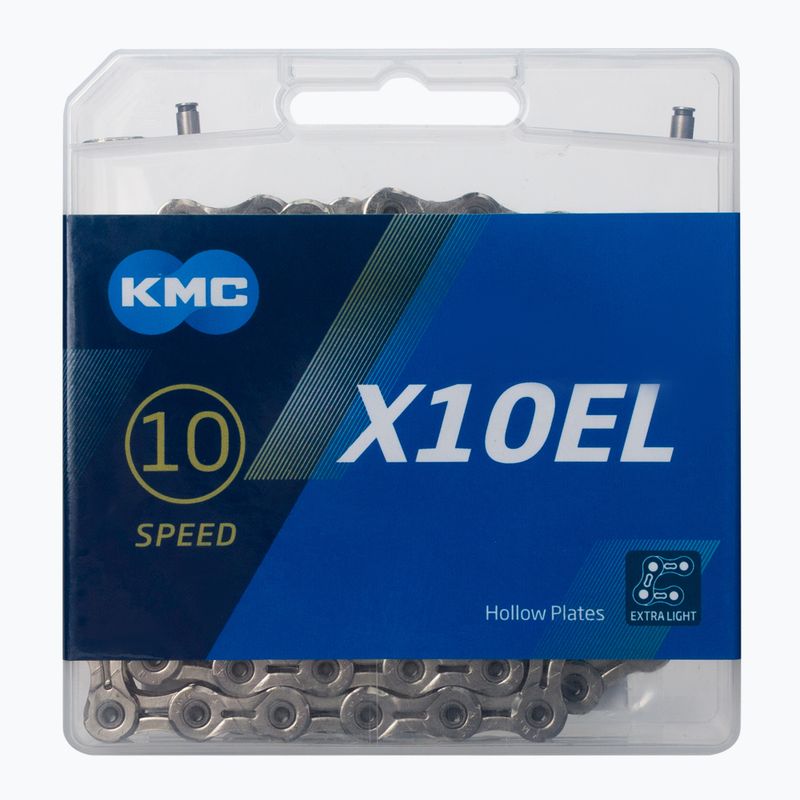 Catena per bicicletta KMC X10 x114 EL argento
