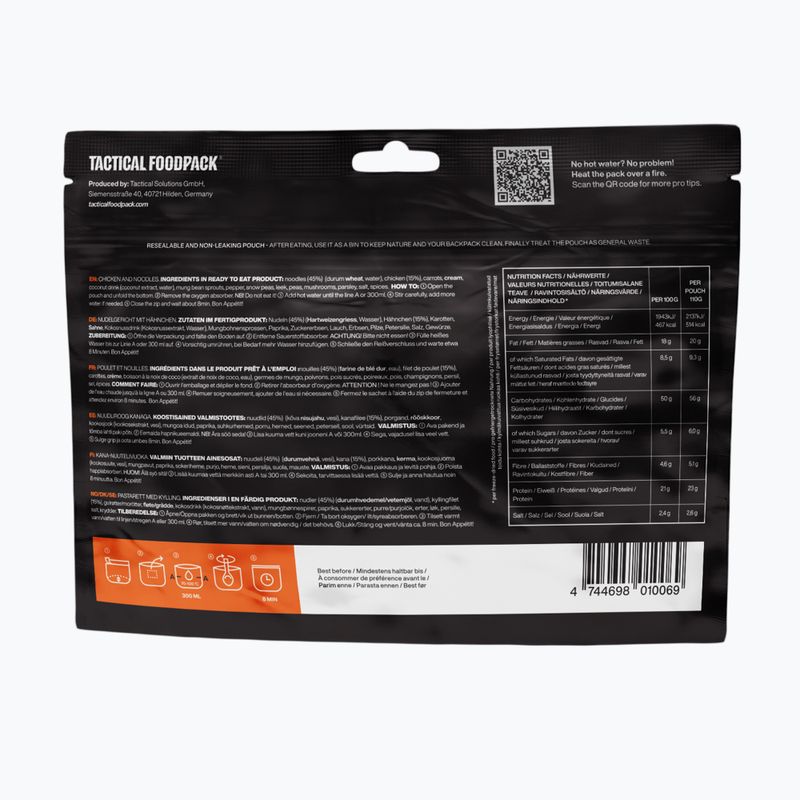 Cibo liofilizzato Tactical Foodpack Pollo e Tagliatelle 410 g 3