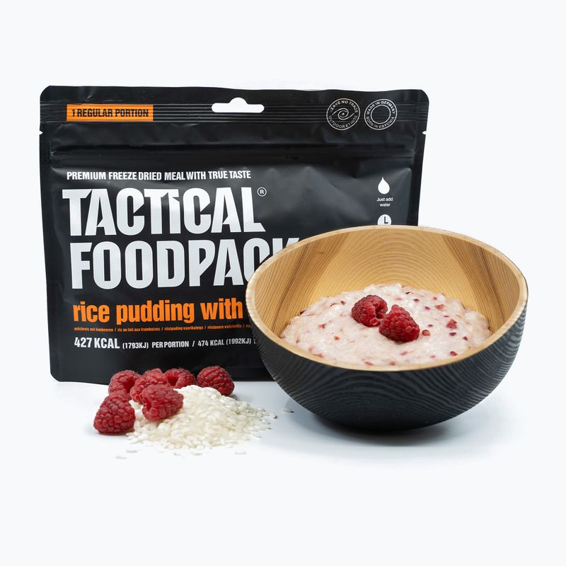 Cibo liofilizzato Tactical Foodpack Budino di riso con lamponi 90 g