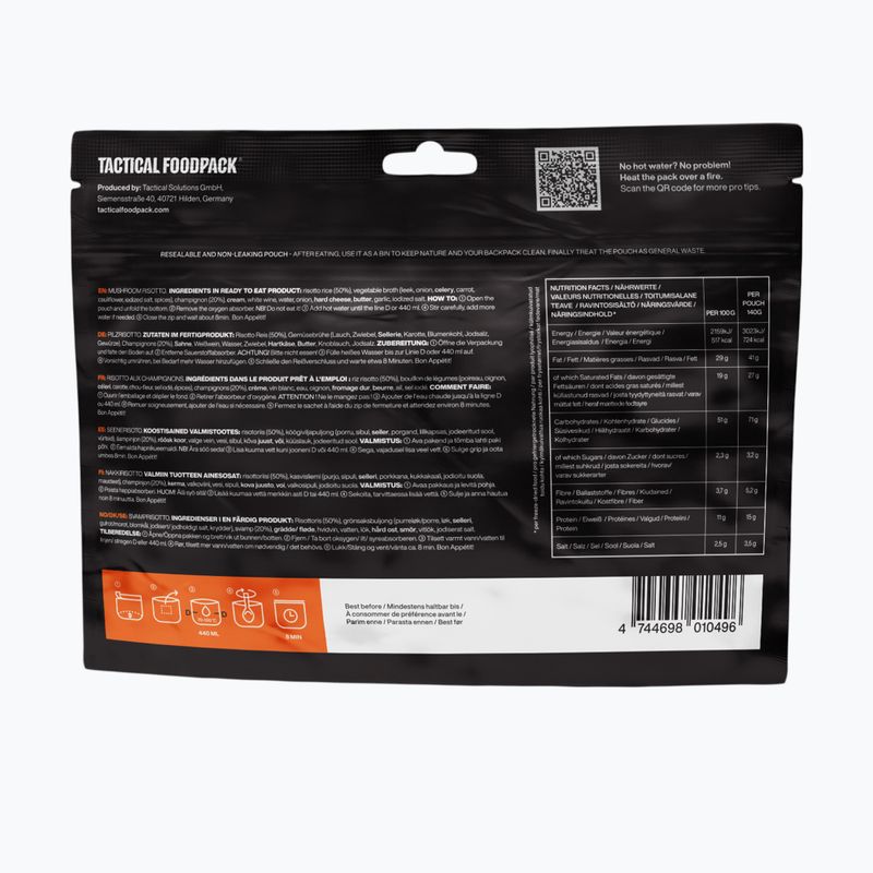 Cibo liofilizzato Tactical Foodpack Risotto ai funghi 580 g 3