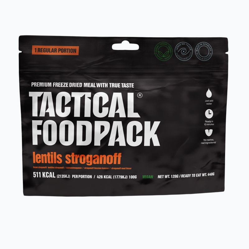 Alimenti liofilizzati Tactical Foodpack Lenticchie Strogonoff Vege 120 g 2
