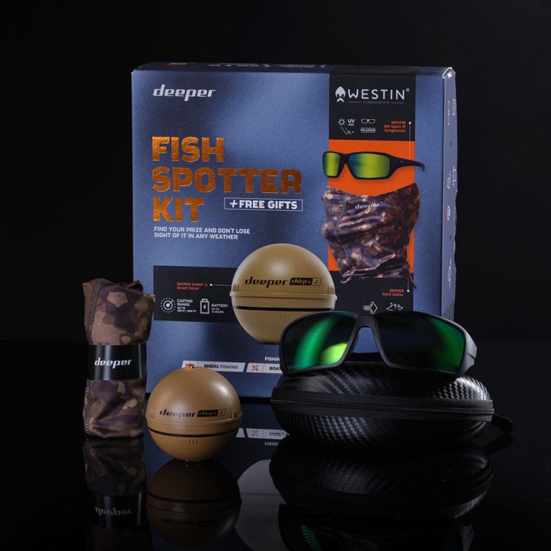 Chirp+ 2 Winter Bundle sonar da pesca + occhialini + ciminiera 8