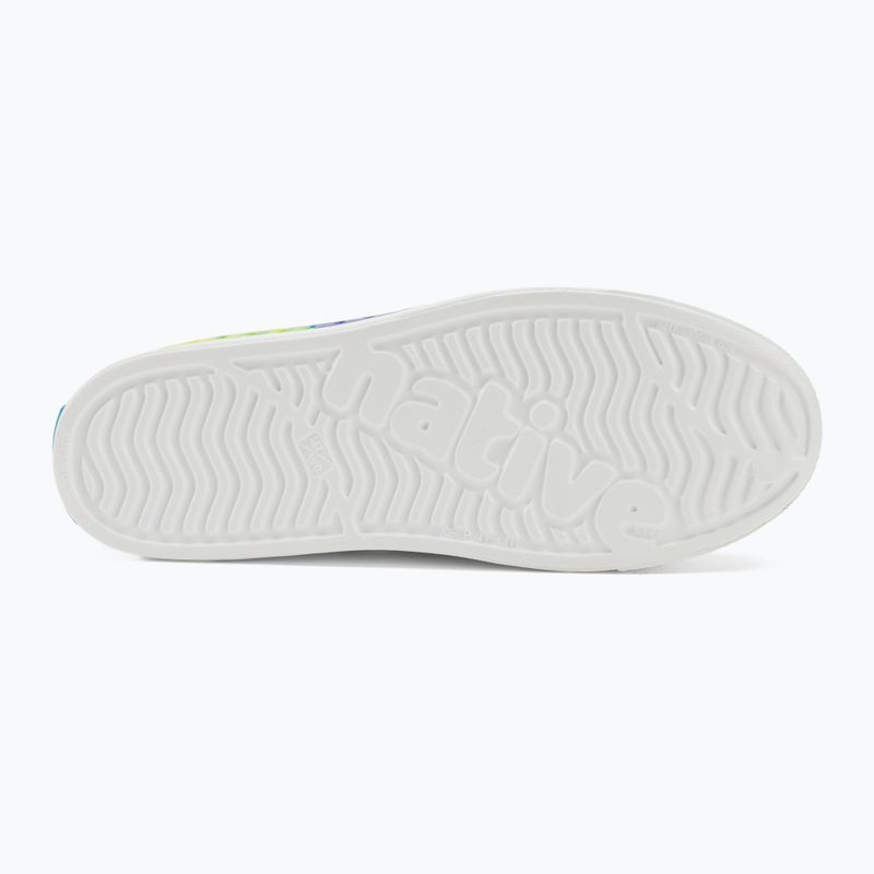 Scarpe Native NA-11100101 Jefferson Print shell white/shell white/neon multi tie dye 5