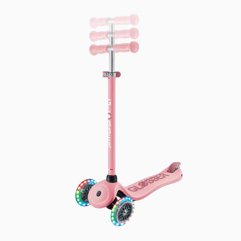 Monopattino a tre ruote per bambini Globber Go.Up Deluxe Lights rosa intenso 12