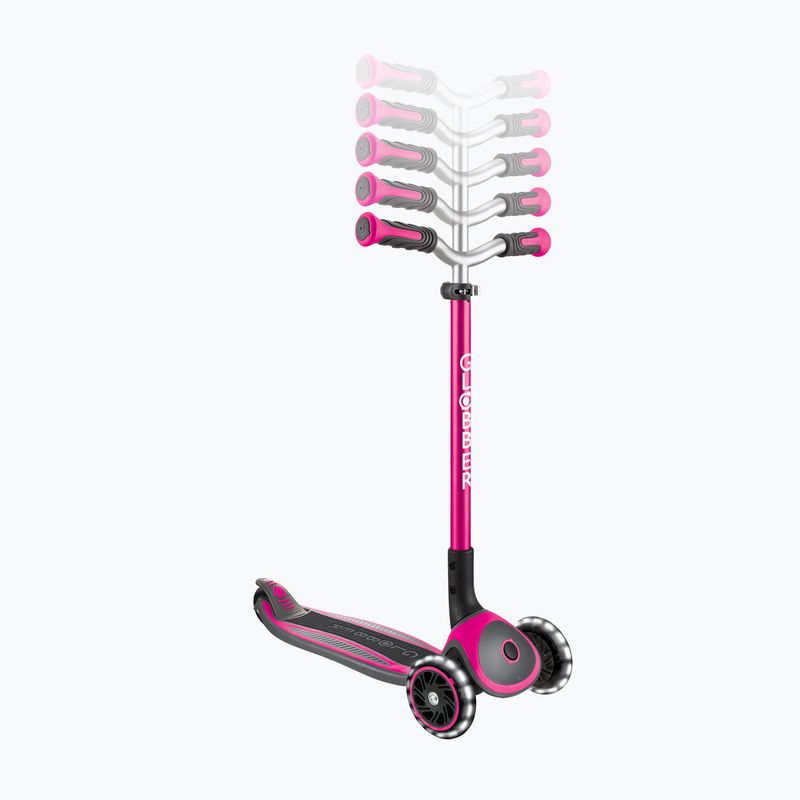 Globber Master Lights, monopattino triciclo per bambini rosa intenso 5